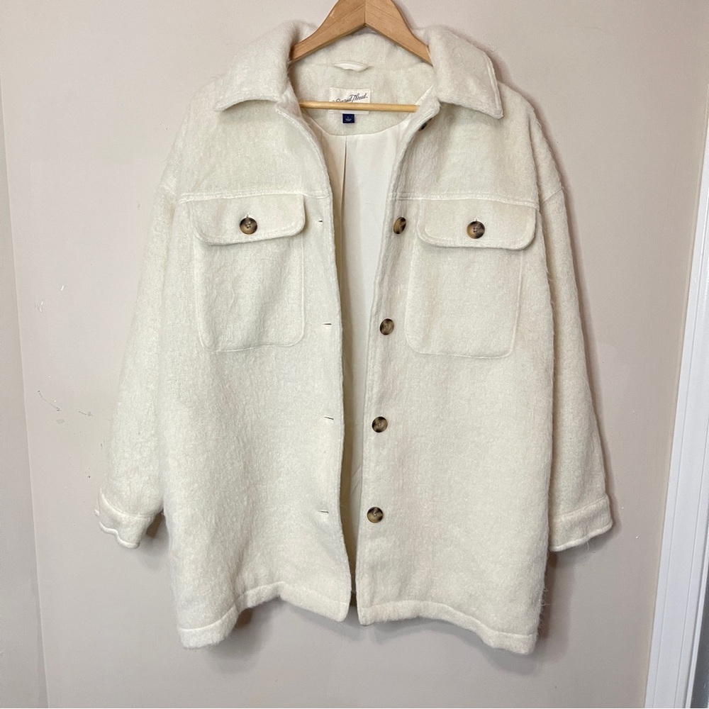 UNIVERSAL THREAD Brushed Oversized Wool Blend Sha… - image 4